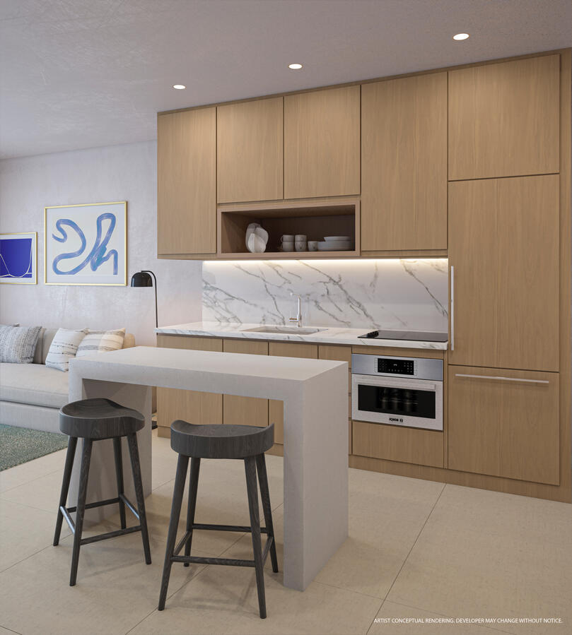 Gourmet kitchens featuring custom Italian cabinetry